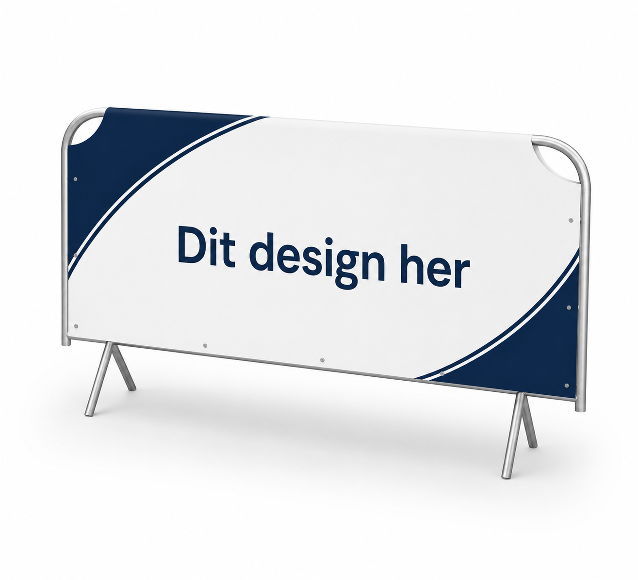Overtræk til afspærringshegn - frontlit