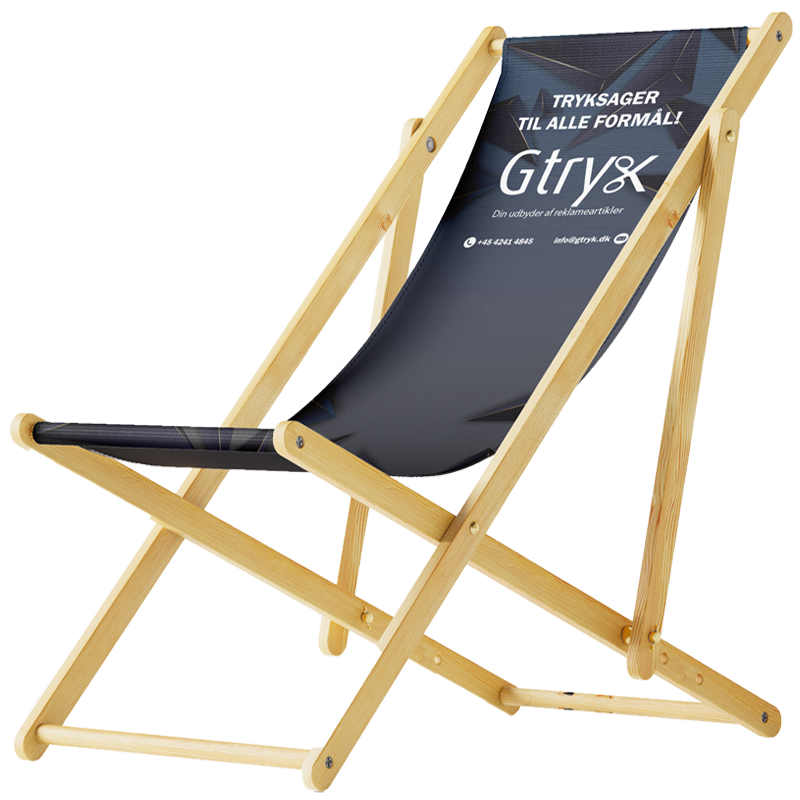 Strandstol med tryk