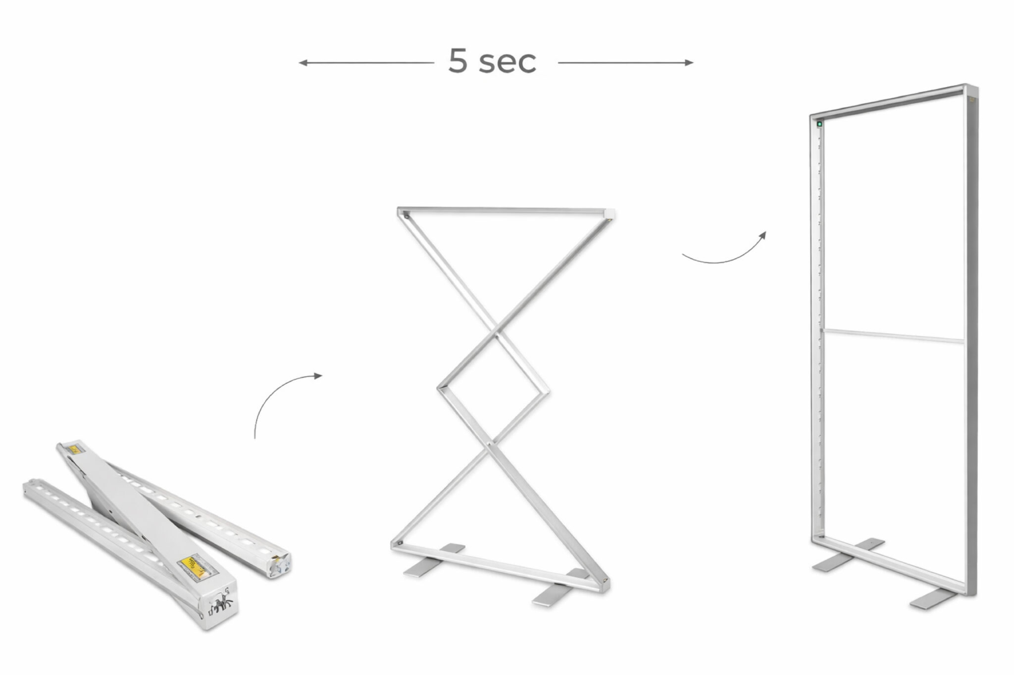Opsætningsvisualisering af Lightbox LED Display