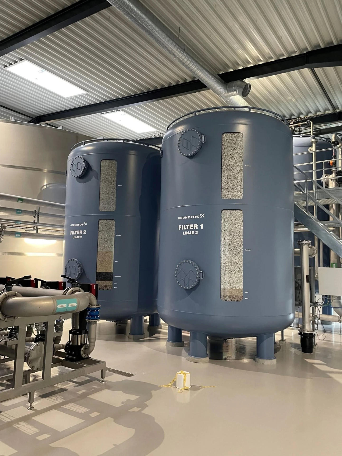 Specialdesignet folie til siloer – Grundfos