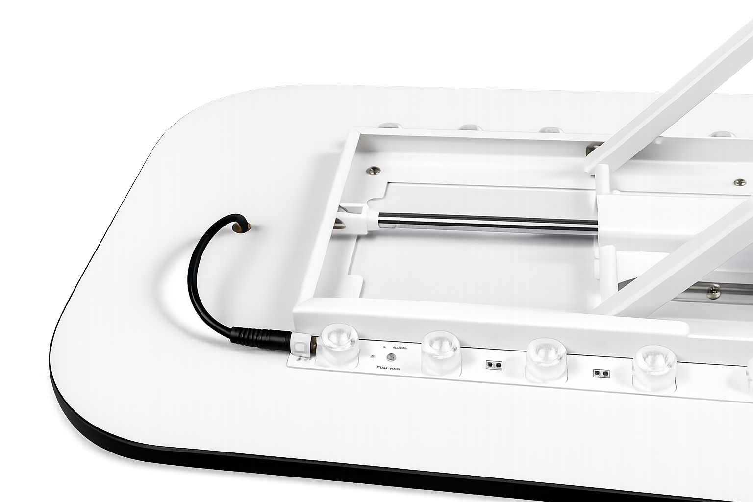 Detalje af Silic messedisk med LED-lys