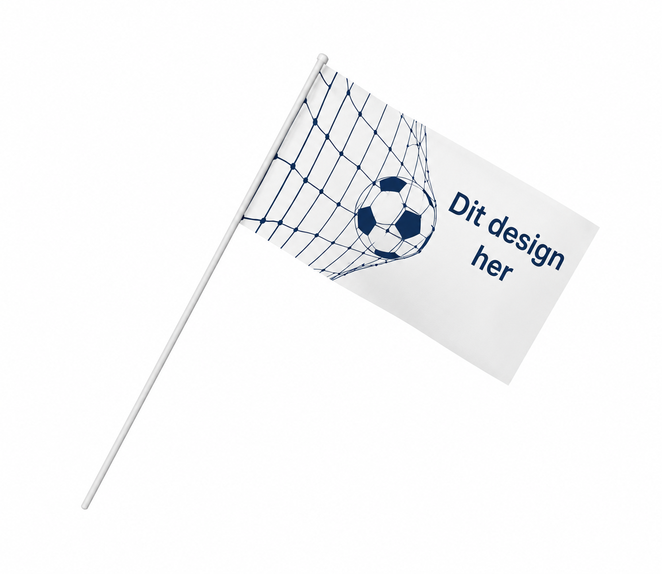 Flag på pind med eget tryk