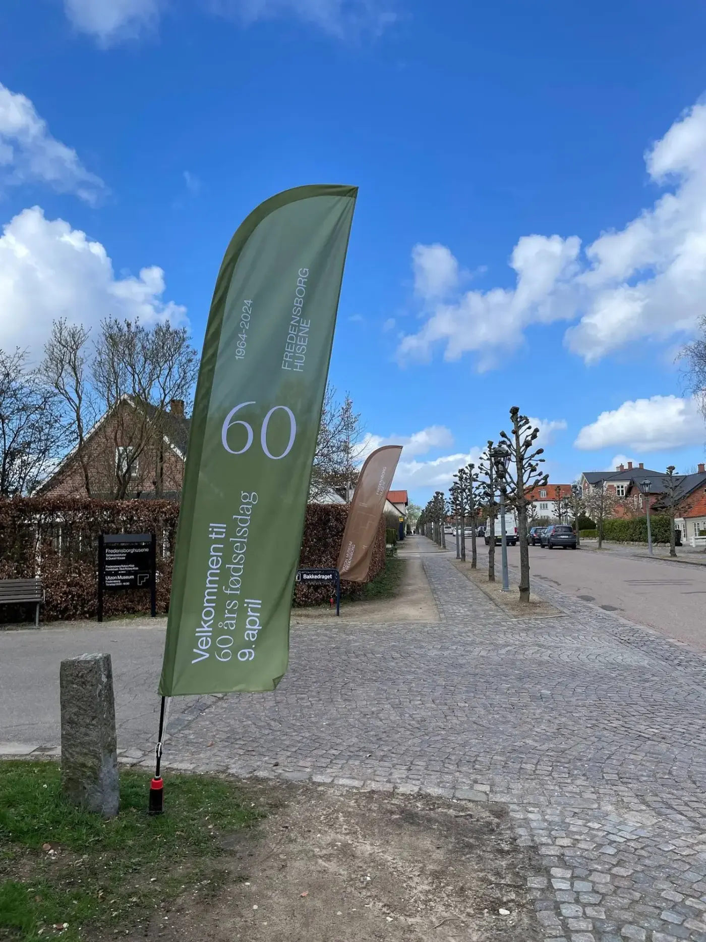 Beachflag med eget print – Fredensborghusene