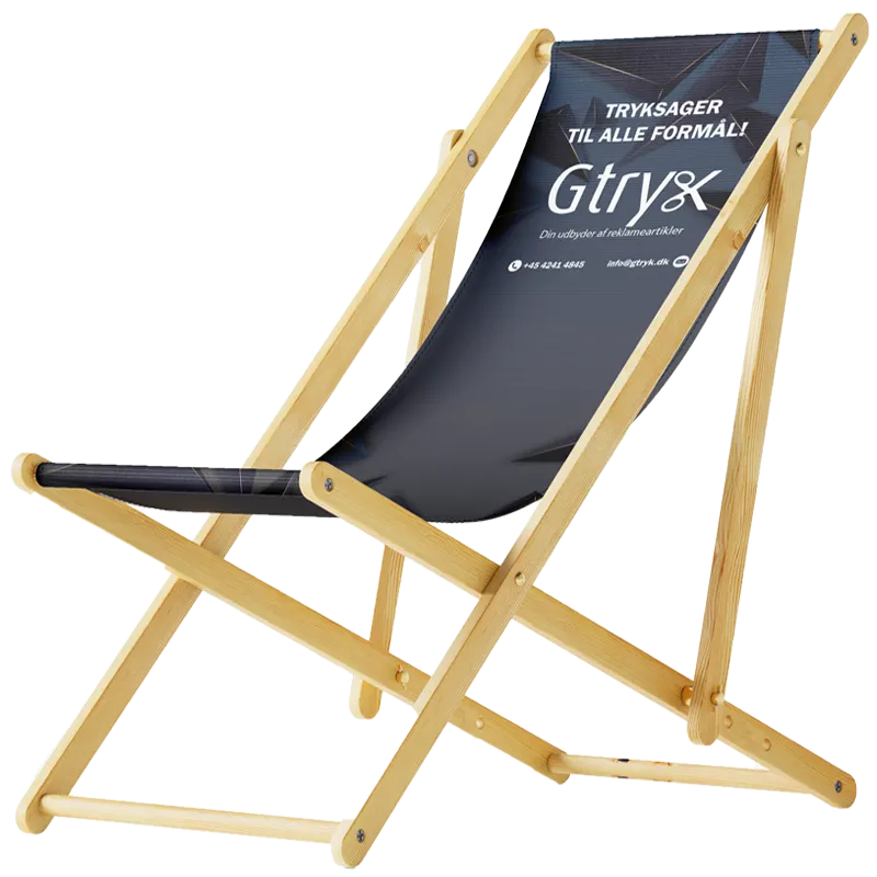 Strandstol med tryk