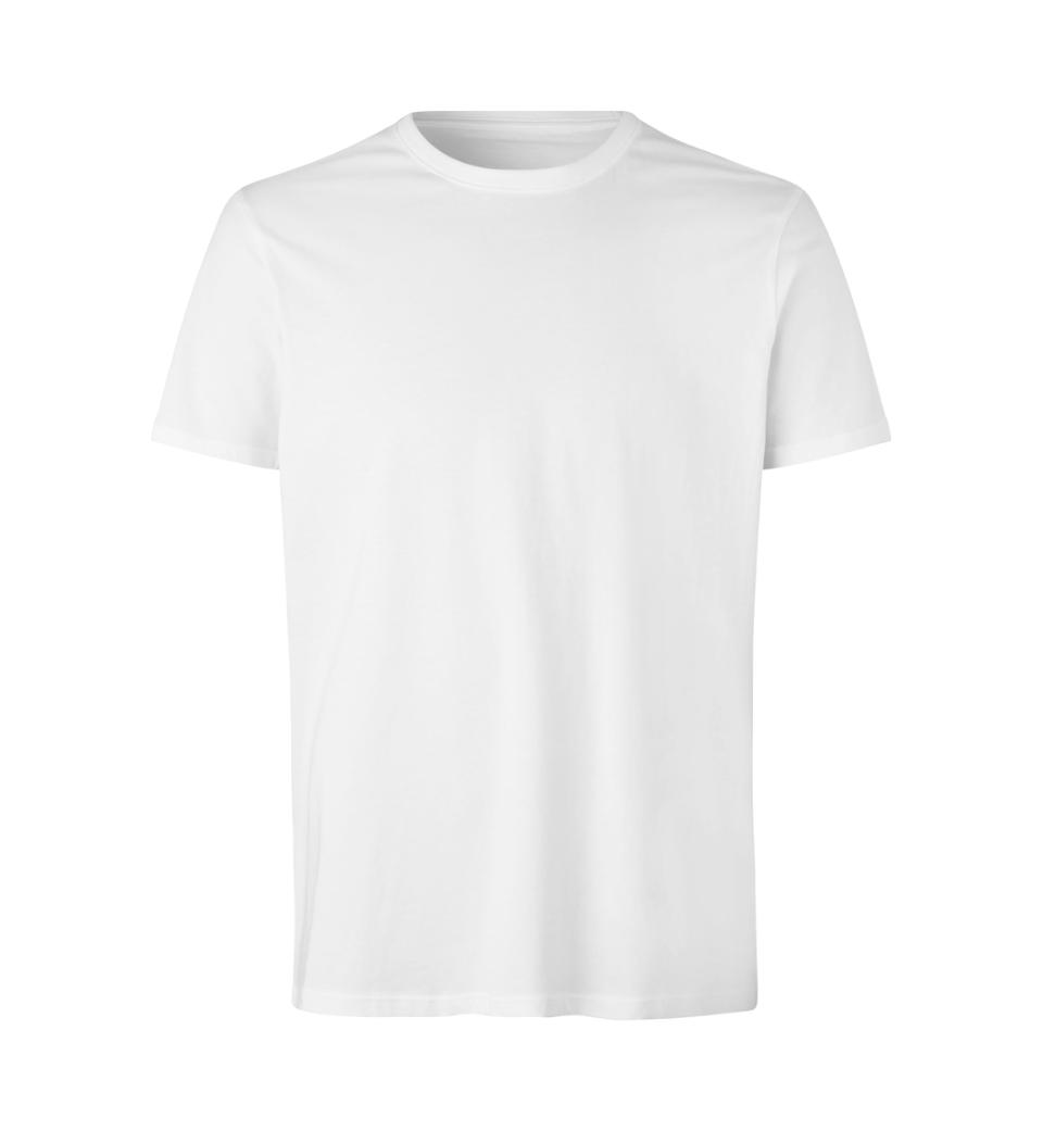 T-shirt Økologisk med tryk i farven Hvid