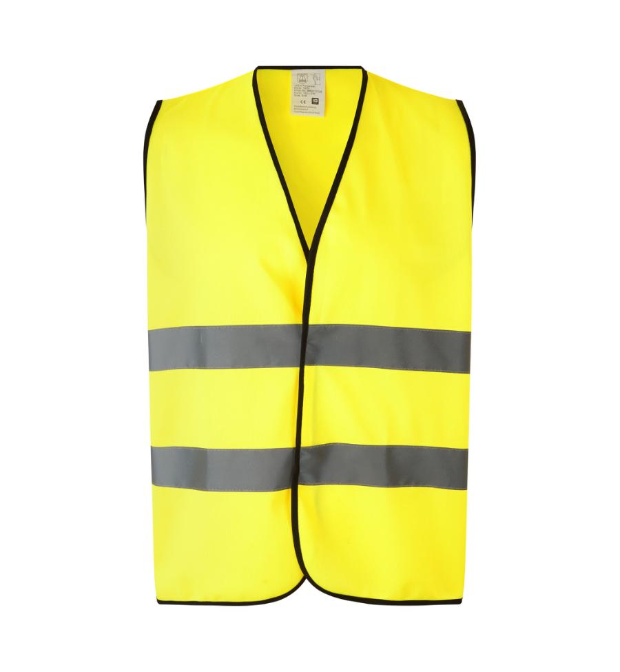 Arbejdsvest | EN 20471 med tryk i farven Fluorescerende gul