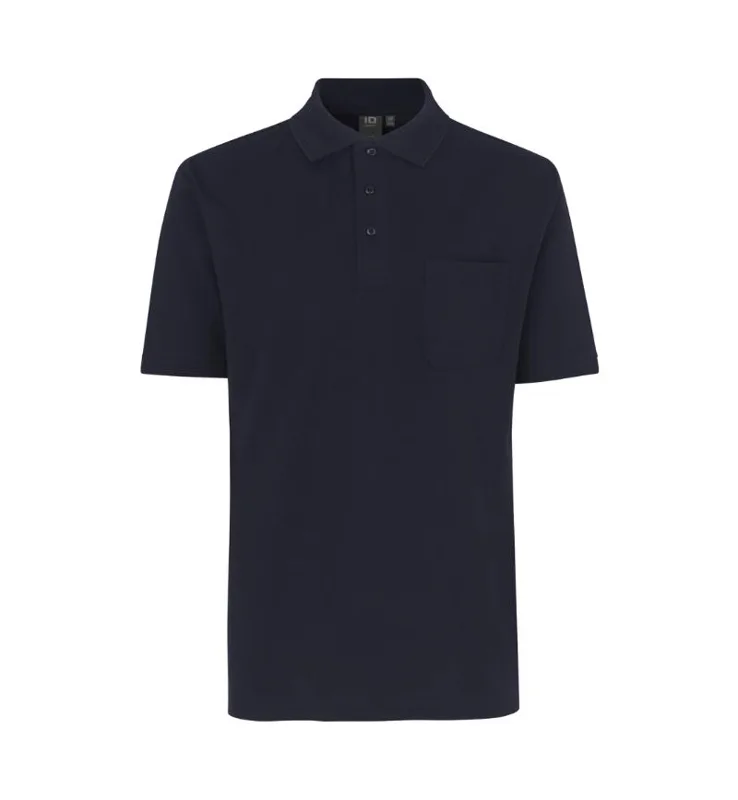 Poloshirt i piqué med broderet logo til butiks- og servicepersonale