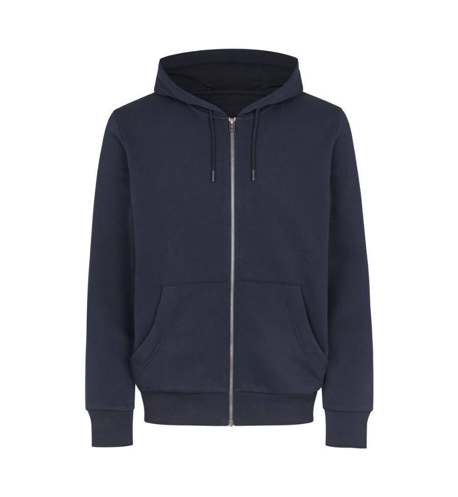 Hoodie | økologisk | lynlås med tryk