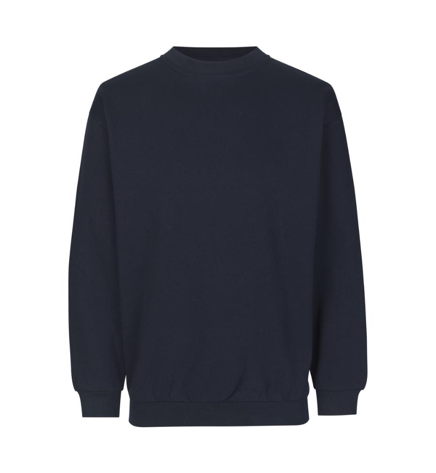 Klassisk sweatshirt i fleece-stof med plads til trykt logo
